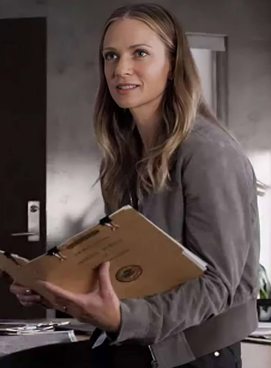 Jennifer Jareau Criminal Minds Grey Leather Jacket