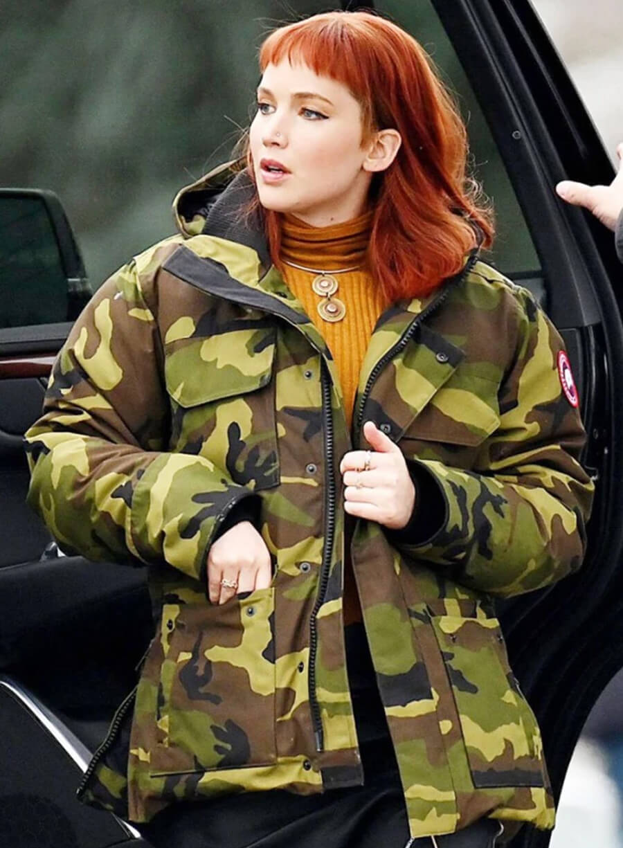 Jennifer Lawrence Don’t Look Up Camouflage Jacket