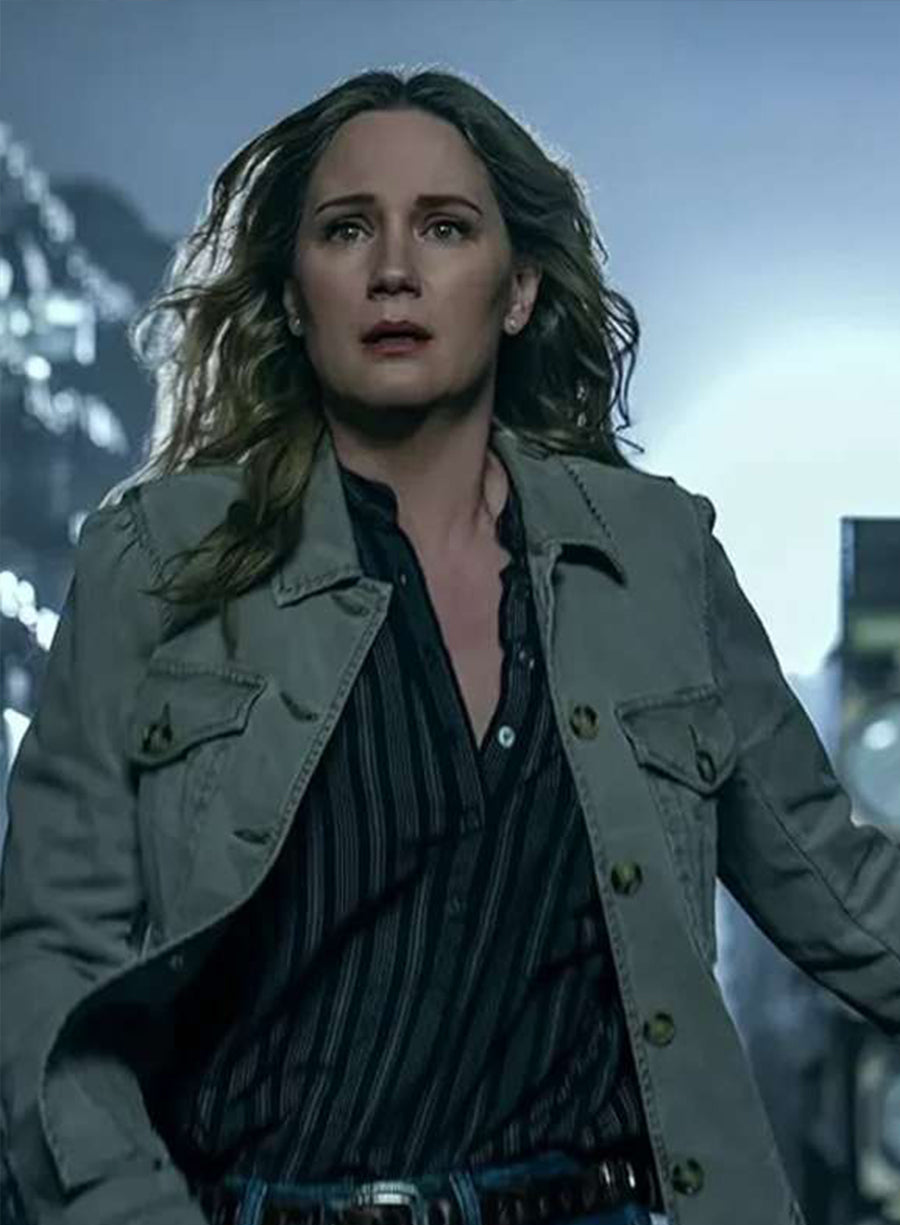 Jennifer Nettles The Bondsman 2025 Green Jacket