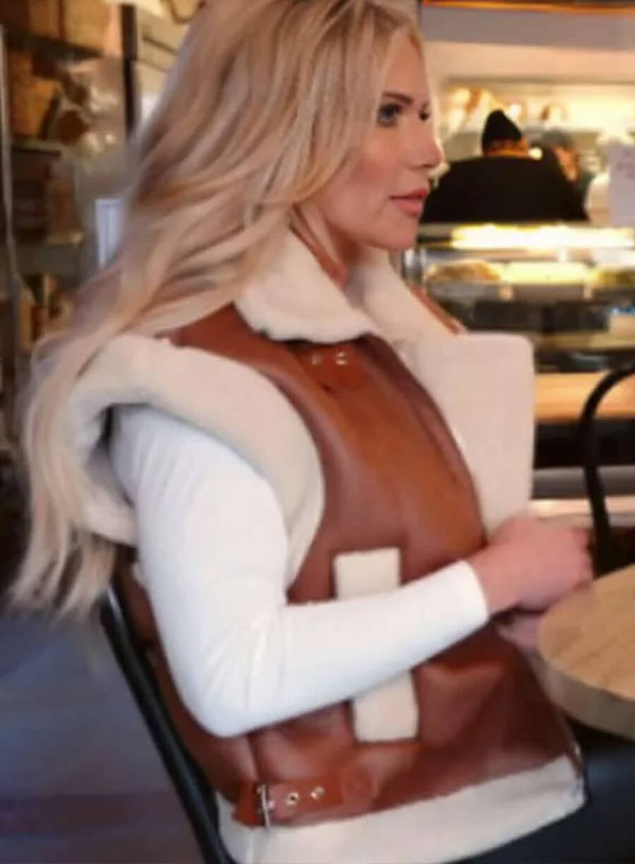 Jennifer Pedranti The Real Housewives of Orange County Sherpa Trim Vest