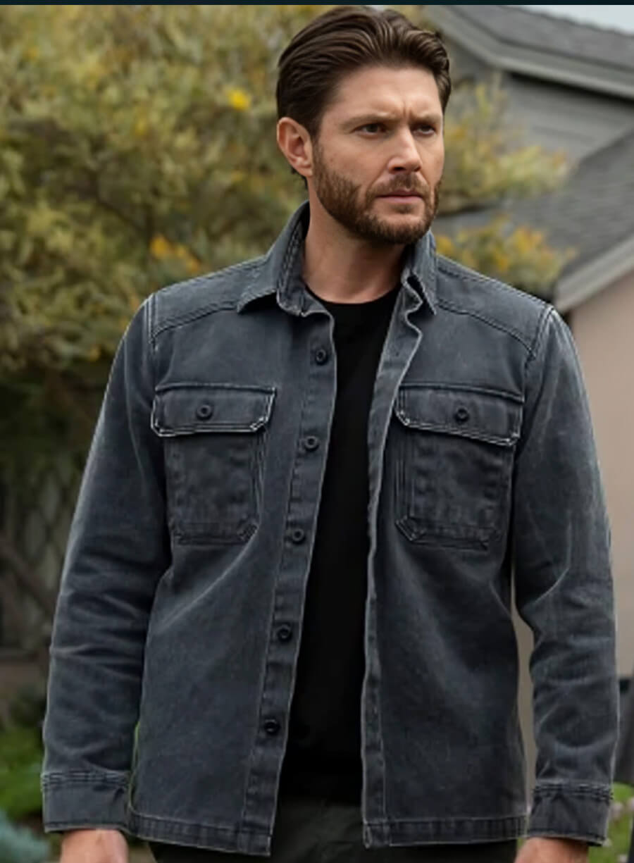 Jensen Ackles Countdown 2025 Black Denim Jacket