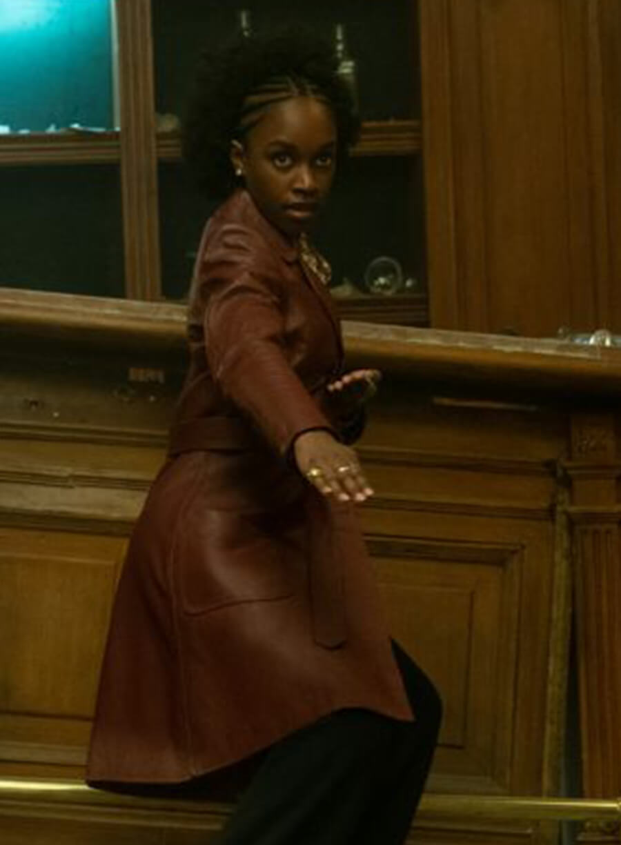 Jessica Allain Lou The Continental From the World of John Wick Leather Coat