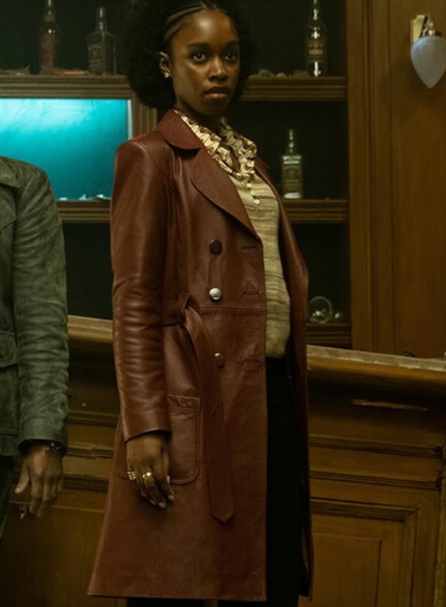 Jessica Allain Lou The Continental From the World of John Wick Leather Coat