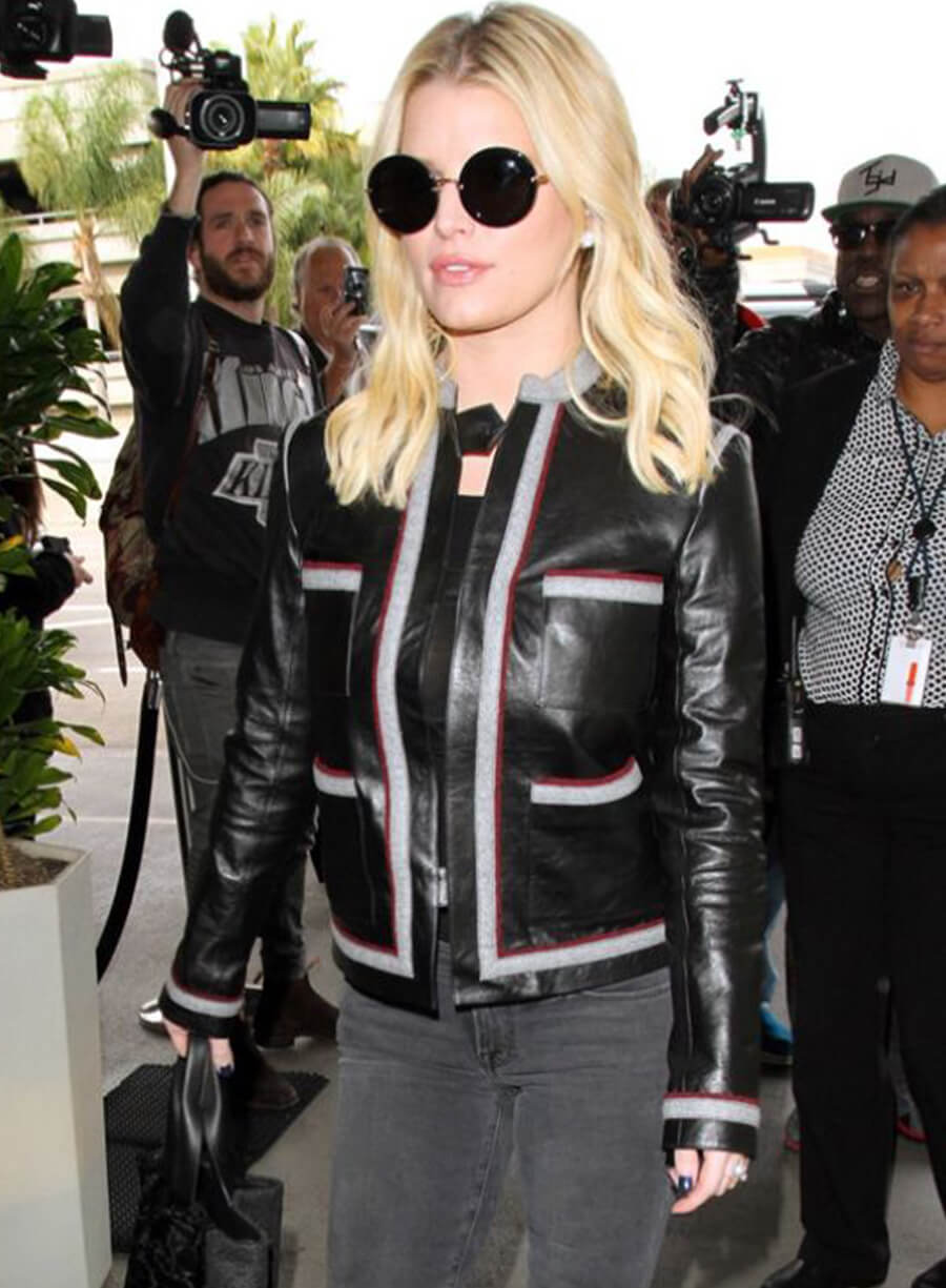 Jessica Simpson Leather Jacket