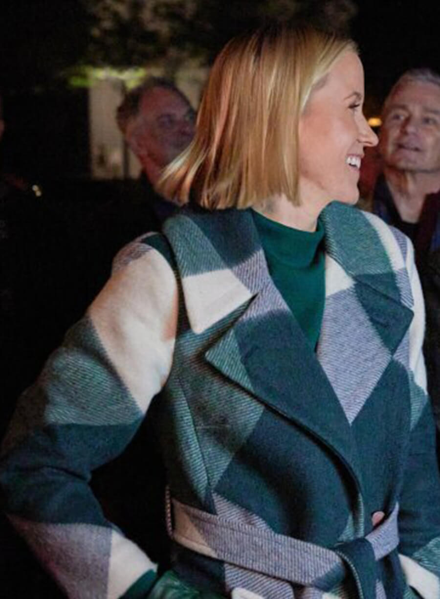 Jessy Schram Mystic Christmas Wool Coat