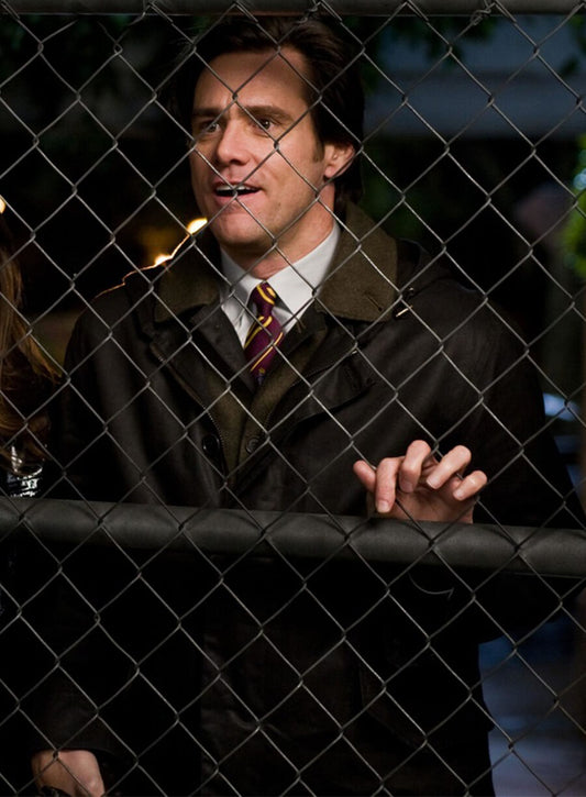 Jim Carrey Carl Allen Yes Man Black Leather Jacket