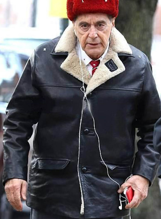 Jimmy Hoffa The Irishman Black Leather Jacket