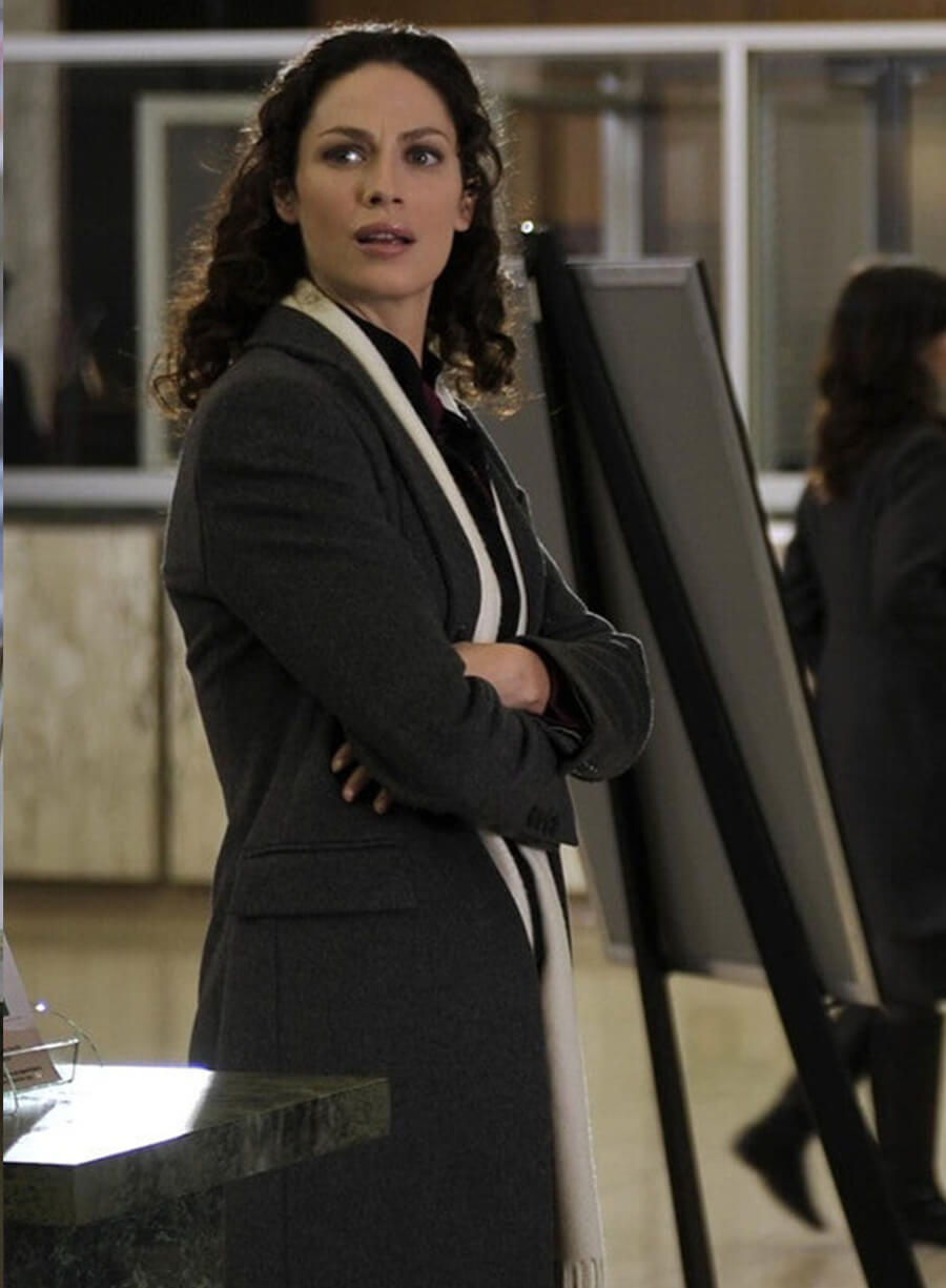 Joanne Kelly Warehouse 13 S01 Grey Wool Coat