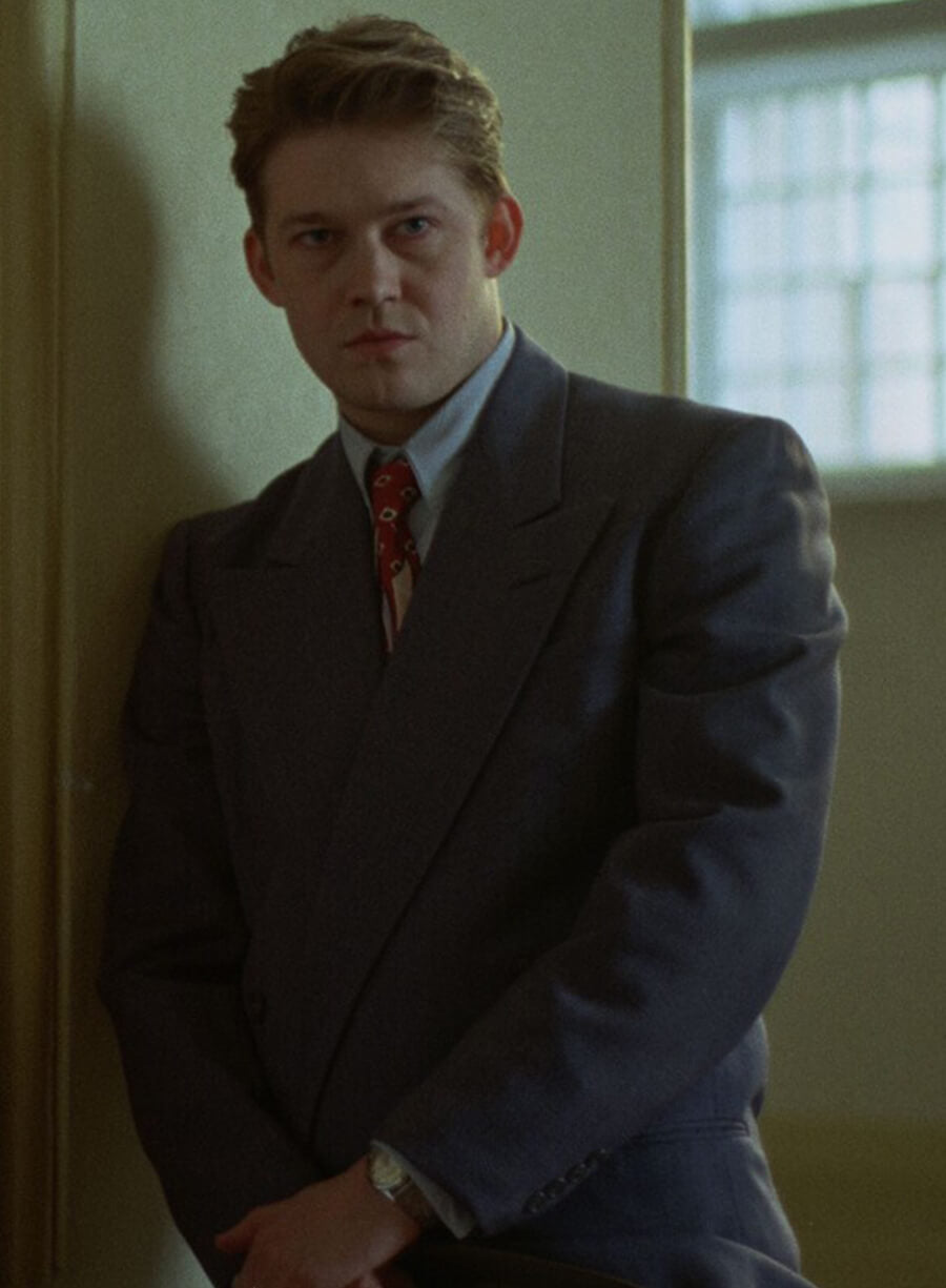 Joe Alwyn The Brutalist 2024 Grey Blazer