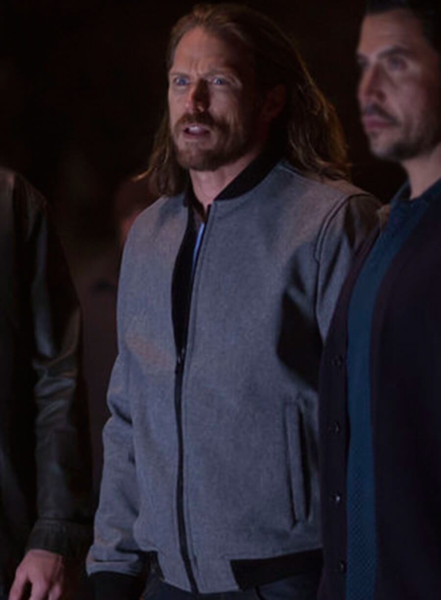 Joe Strong Midnight Texas Grey Bomber Jacket