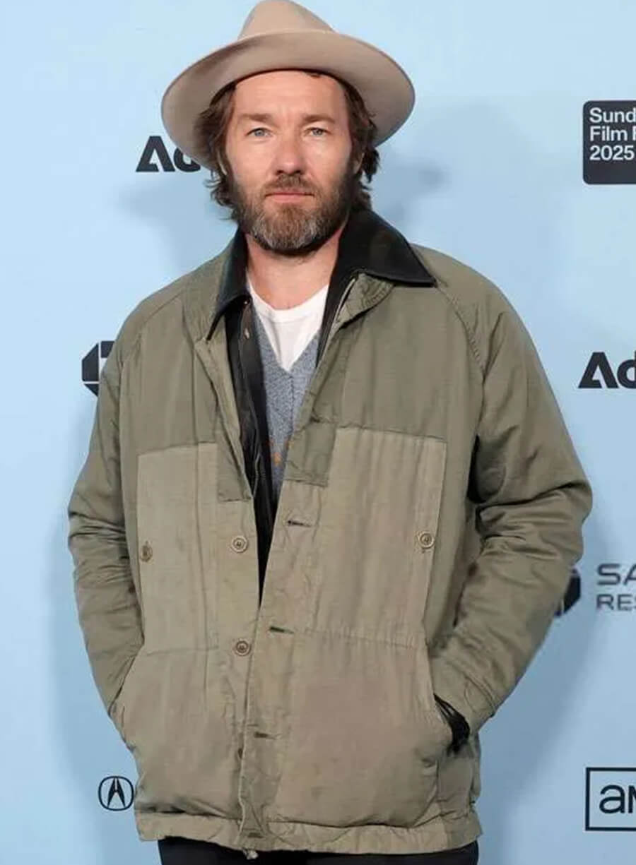 Joel Edgerton Train Dreams Green Jacket