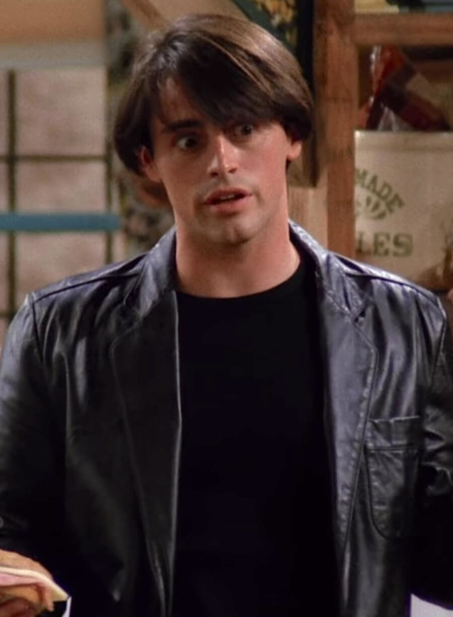 Joey Tribbiani Friends Black Leather Jacket