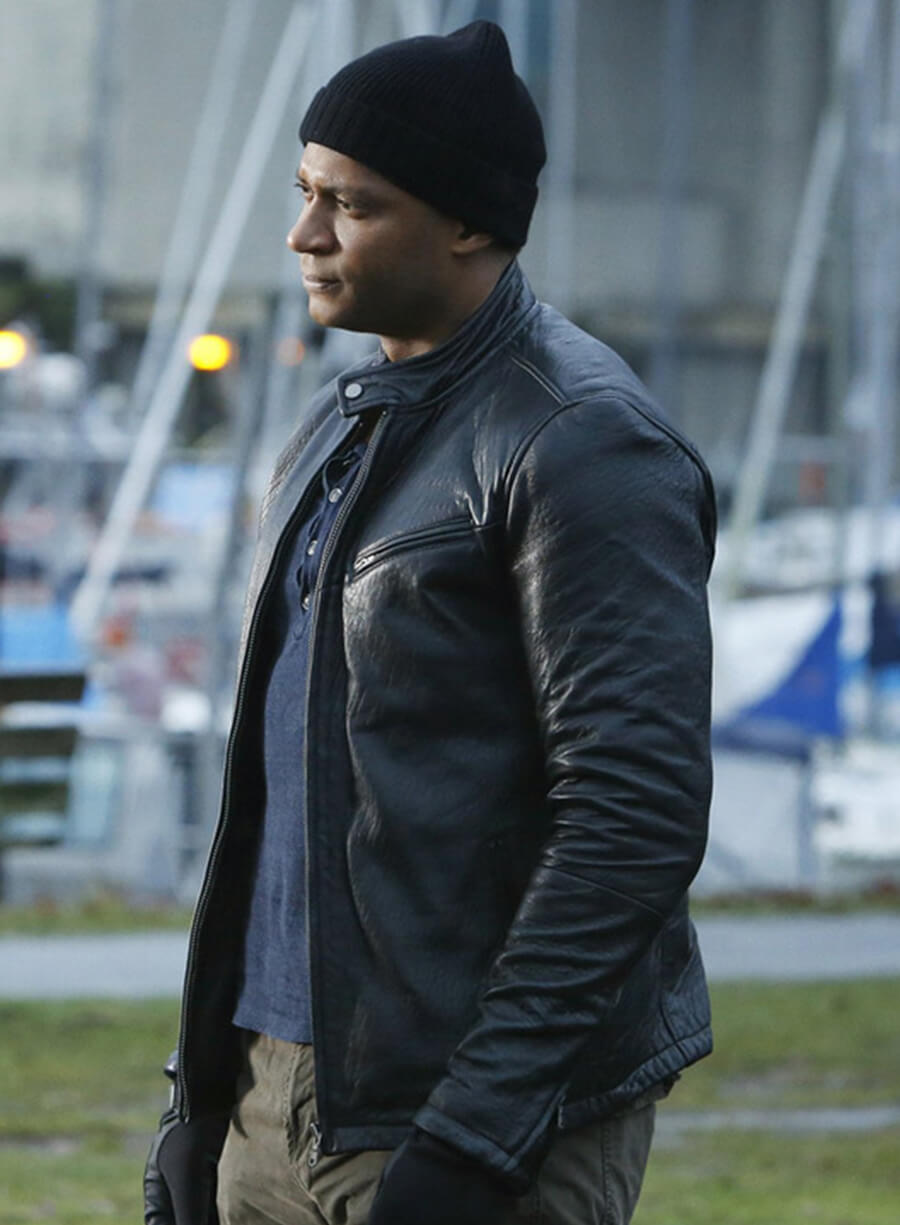 John Diggle The Flash Black Leather Jacket