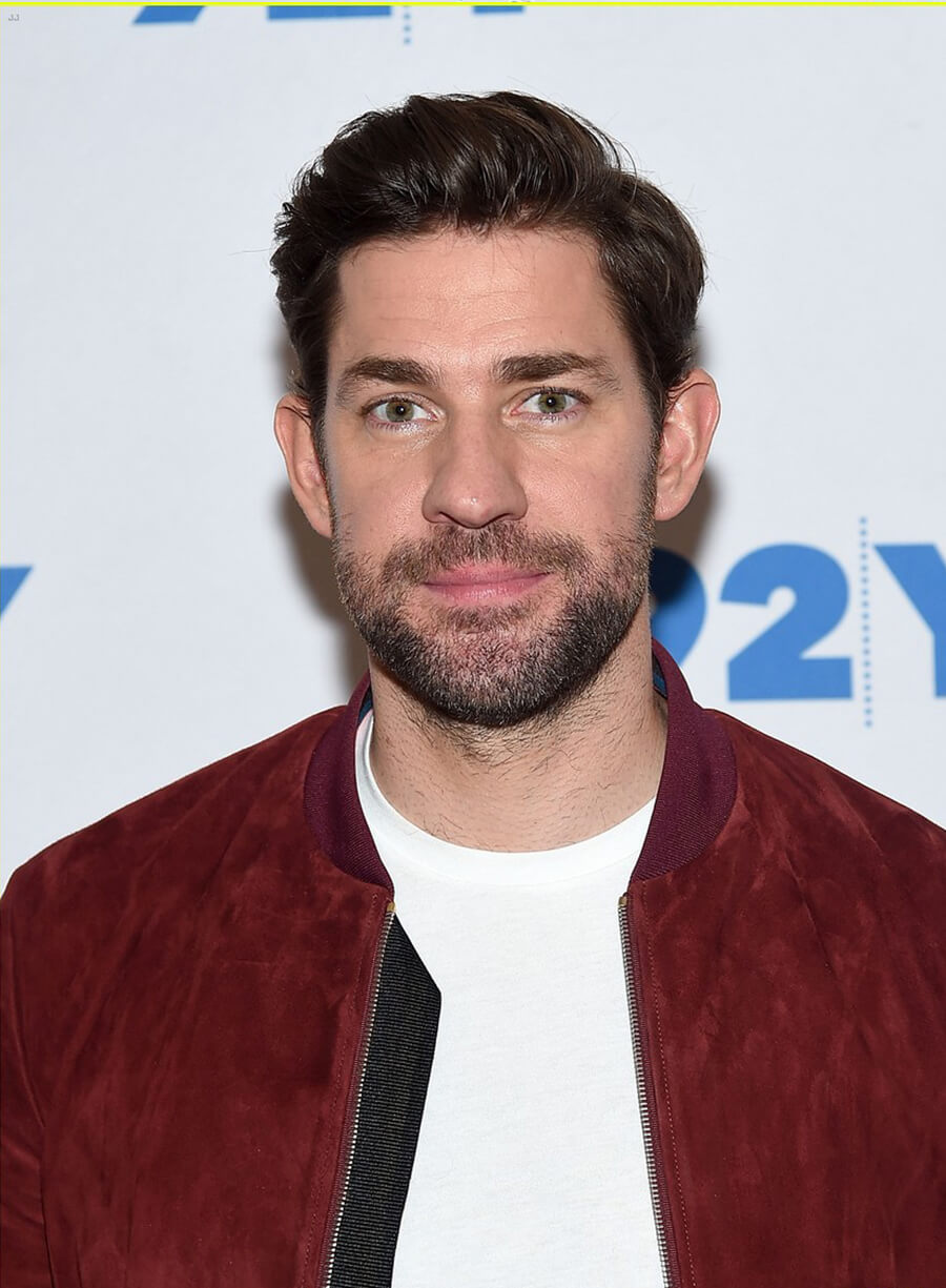 John Krasinski Maroon Leather Jacket