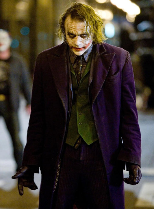 Joker The Dark Knight Purple Long Coat
