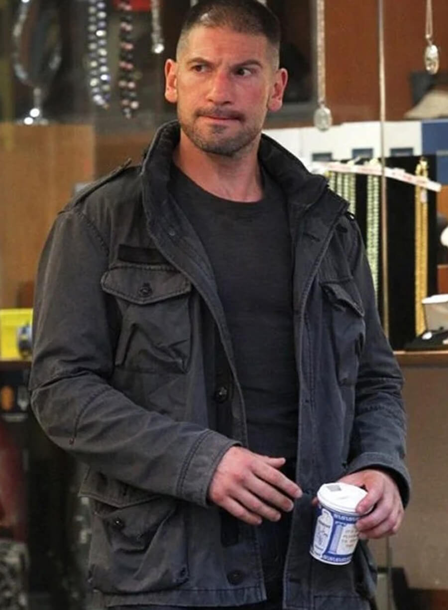 Jon Bernthal The Punisher Black Cotton Jacket