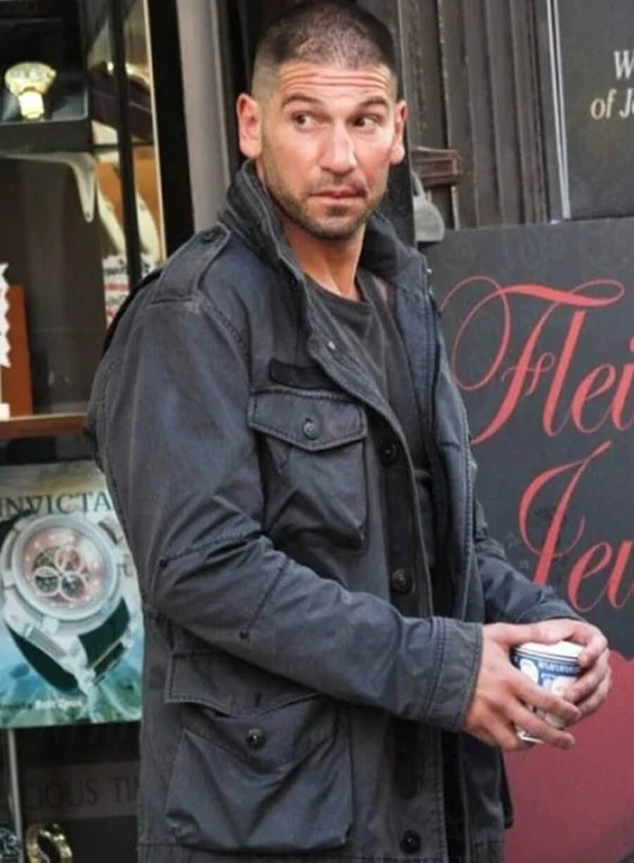 Jon Bernthal The Punisher Black Cotton Jacket