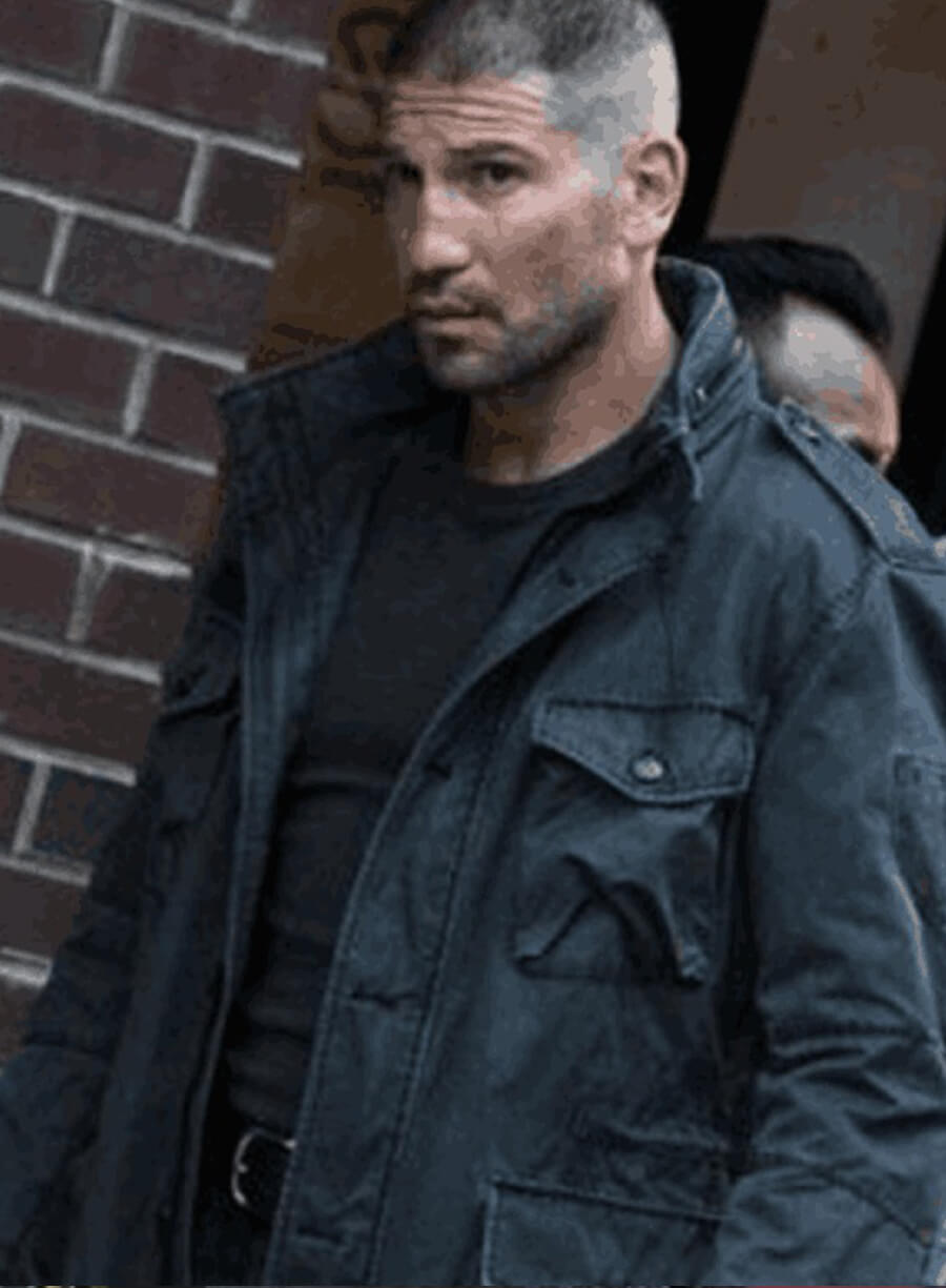 Jon Bernthal The Punisher Black Cotton Jacket