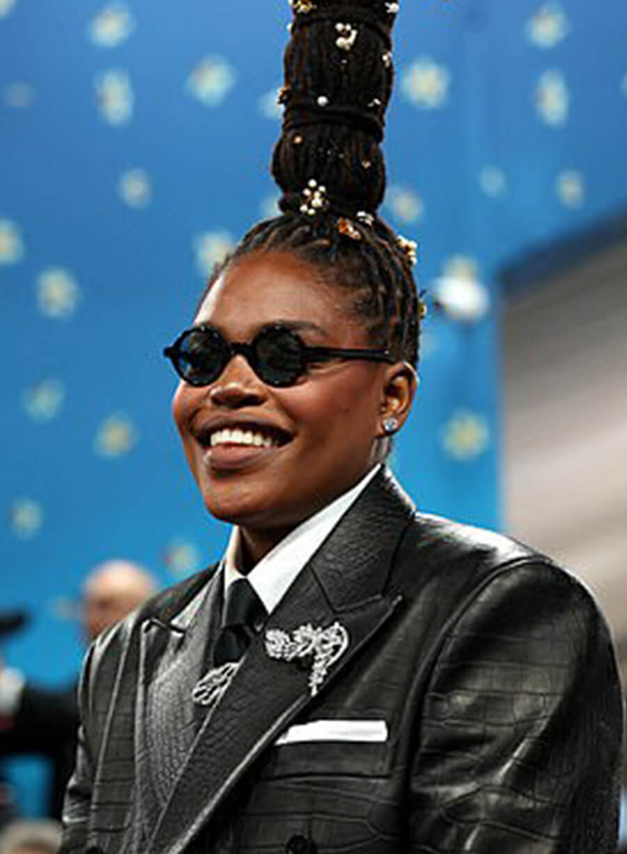 Jonquel Jones Met Gala 2025 Black Leather Blazer