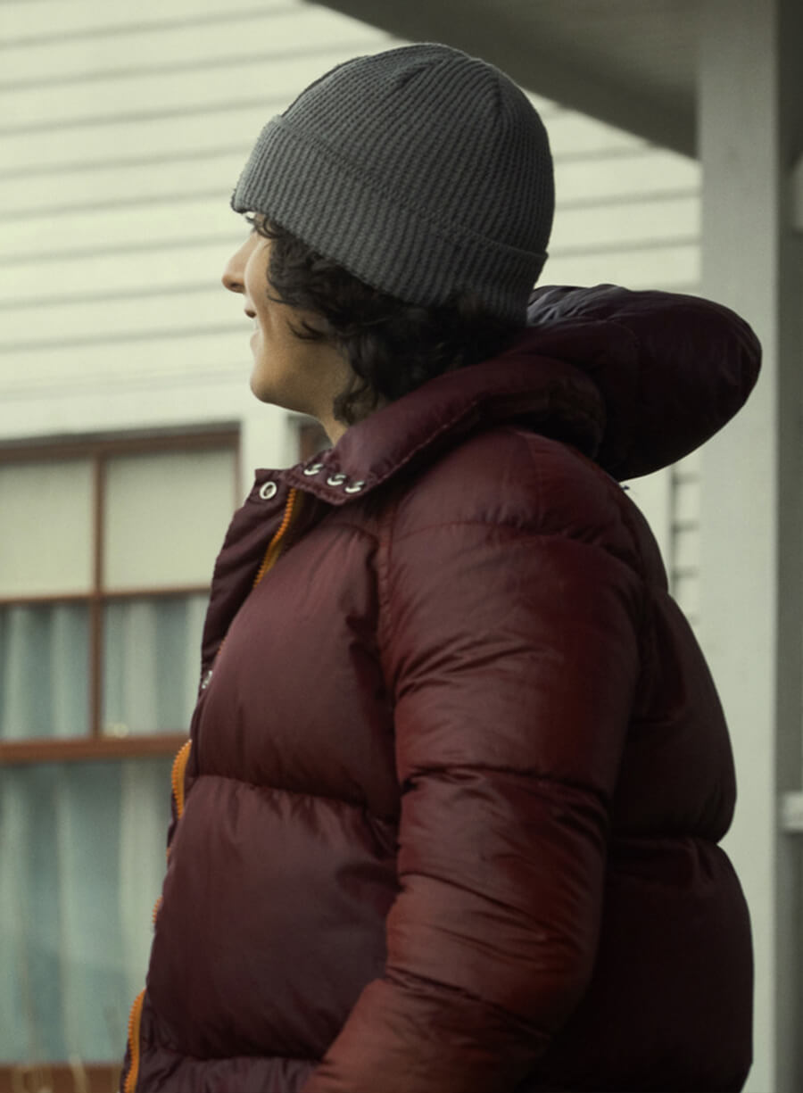 Jordan Kent Superman & Lois Maroon Puffer Jacket