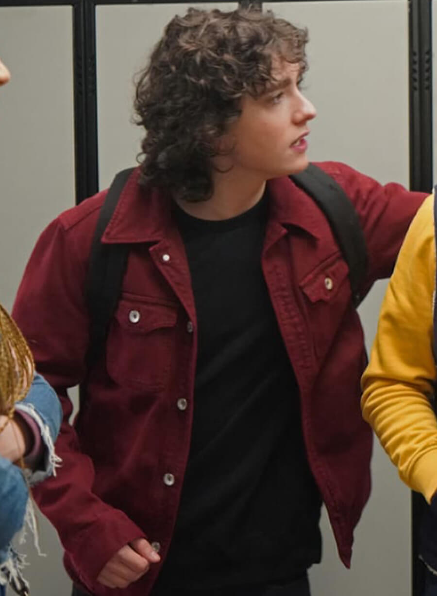 Jordan Kent Superman & Lois S02 Burgundy Jacket