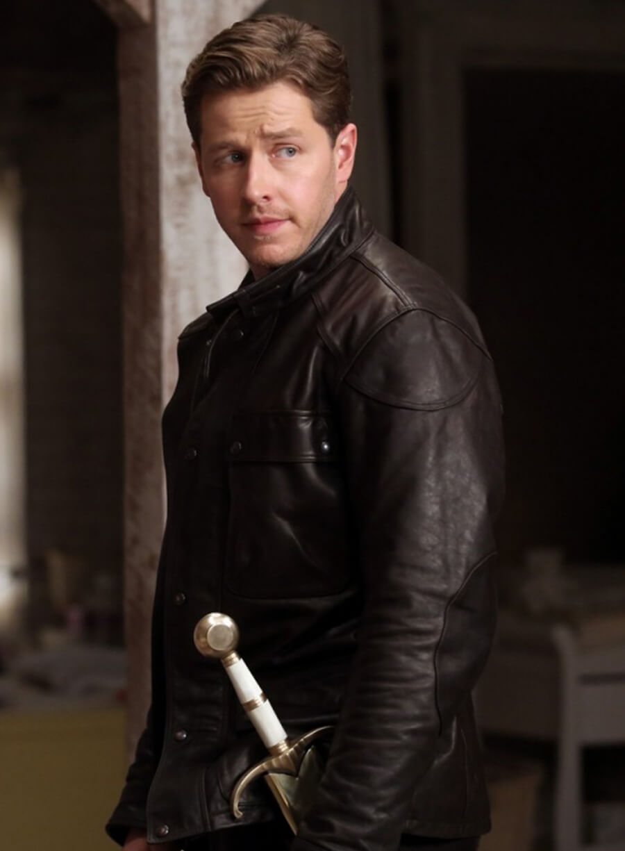 Josh Dallas Once Upon a Time Black Leather Jacket