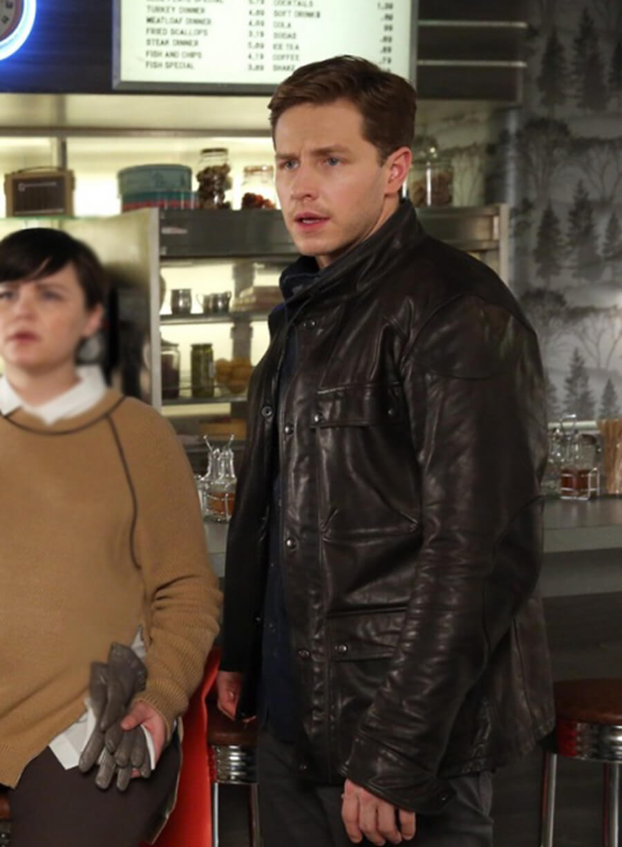 Josh Dallas Once Upon a Time Black Leather Jacket