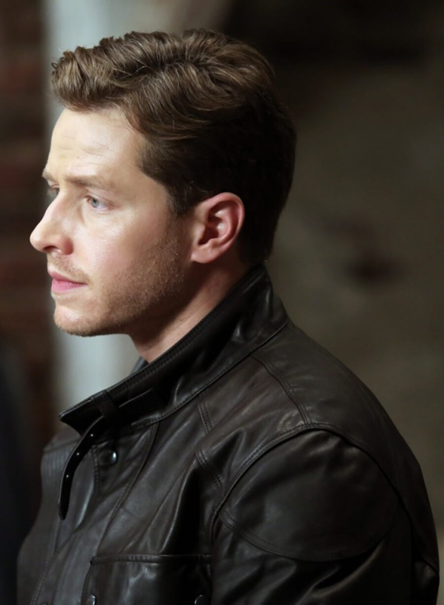 Josh Dallas Once Upon a Time Black Leather Jacket