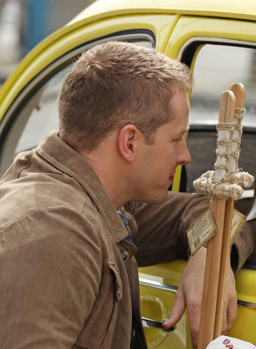 Josh Dallas Once Upon a Time Brown Suede Leather