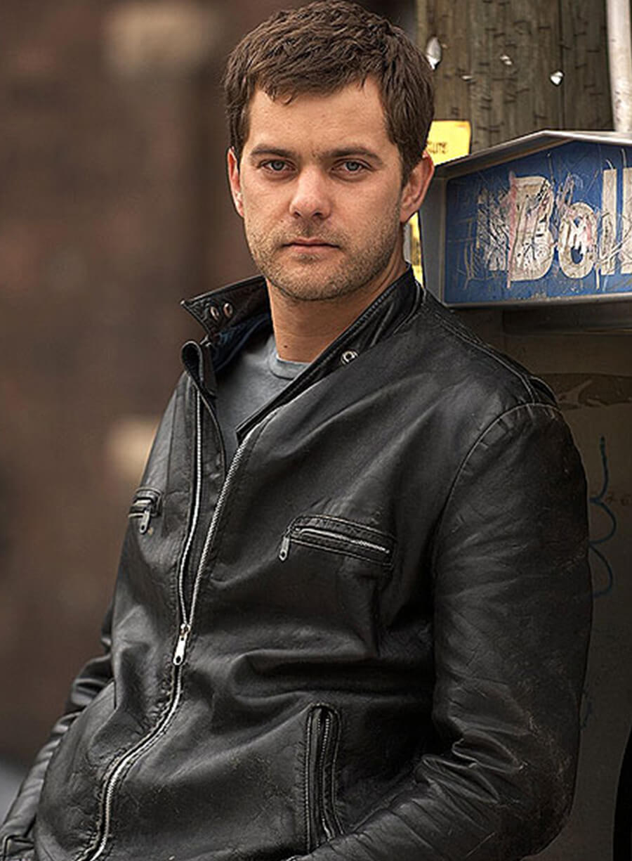 Joshua Jackson One Week Black Biker Leather Jacket