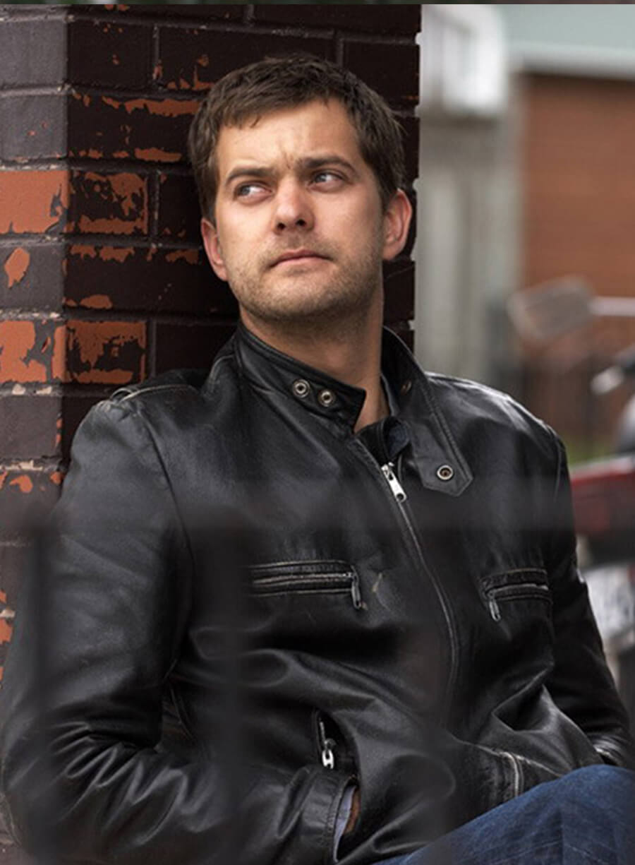 Joshua Jackson One Week Black Biker Leather Jacket