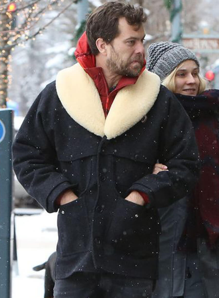 Joshua Jackson Wool Coat
