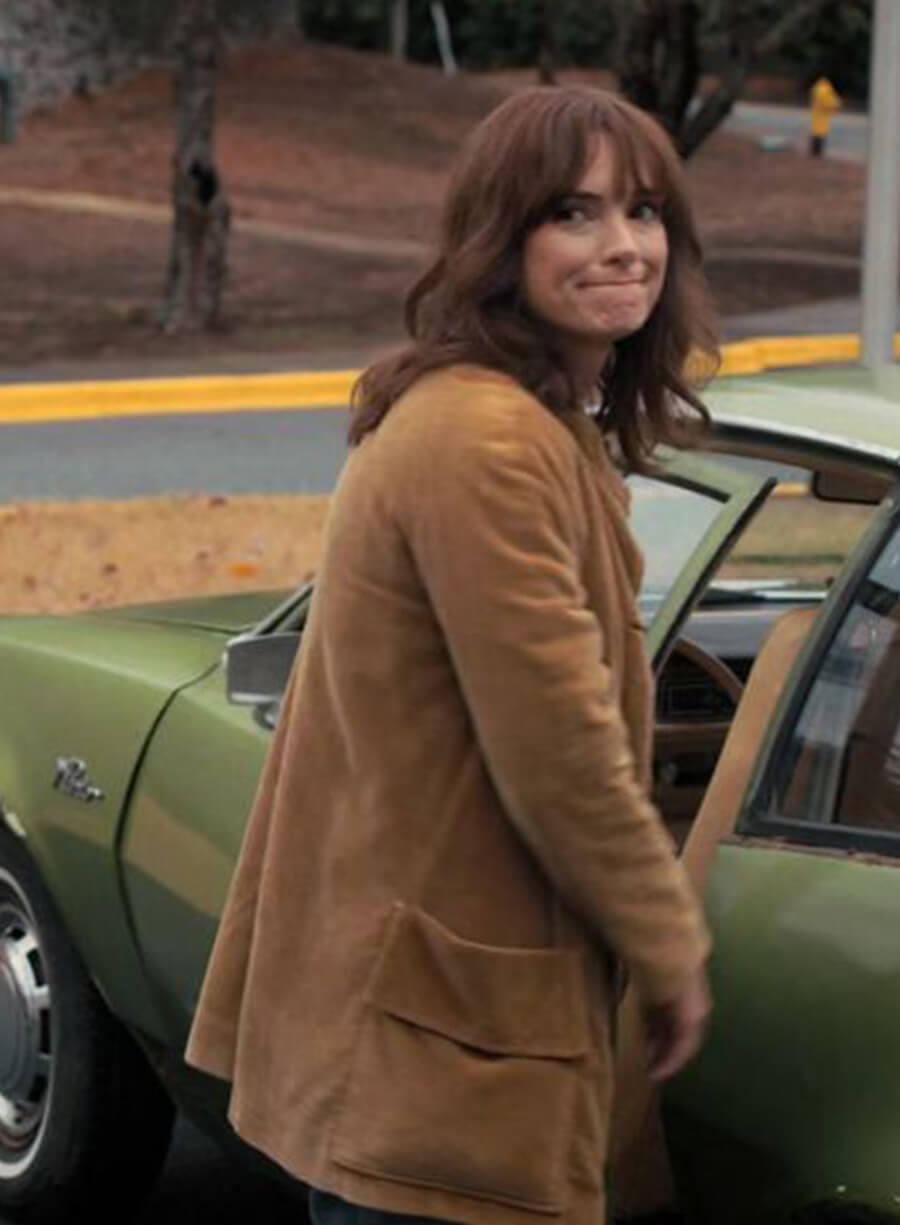 Joyce Byers Stranger Things Brown Corduroy Jacket