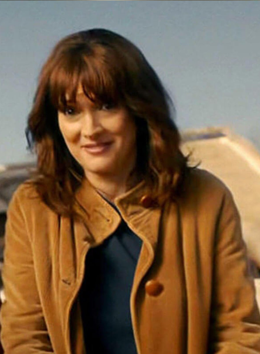 Joyce Byers Stranger Things S05 Brown Corduroy Jacket