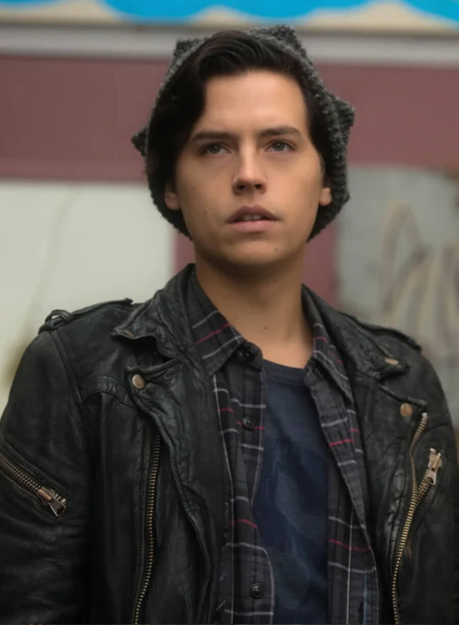 Jughead Jones Riverdale S02 Black Leather Jacket