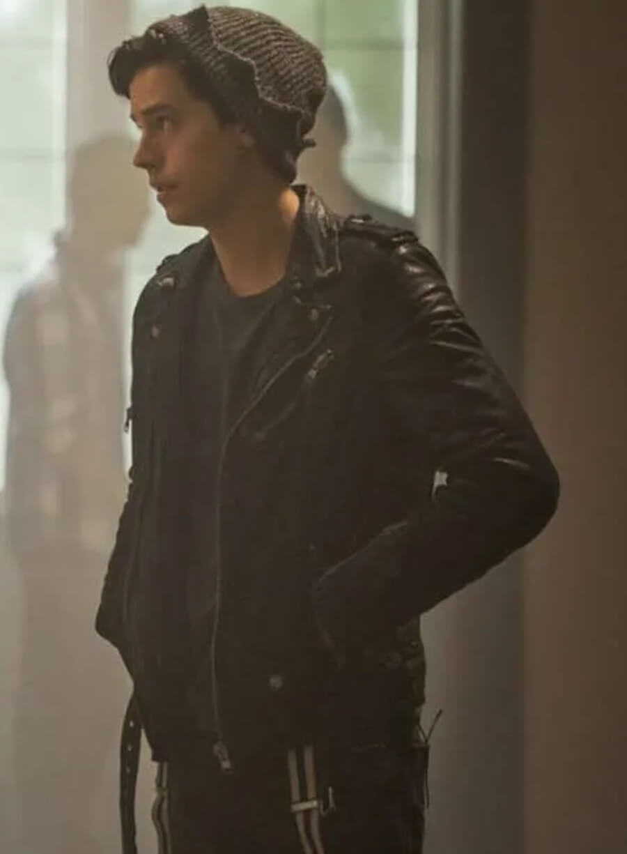 Jughead Jones Riverdale S02 Black Leather Jacket