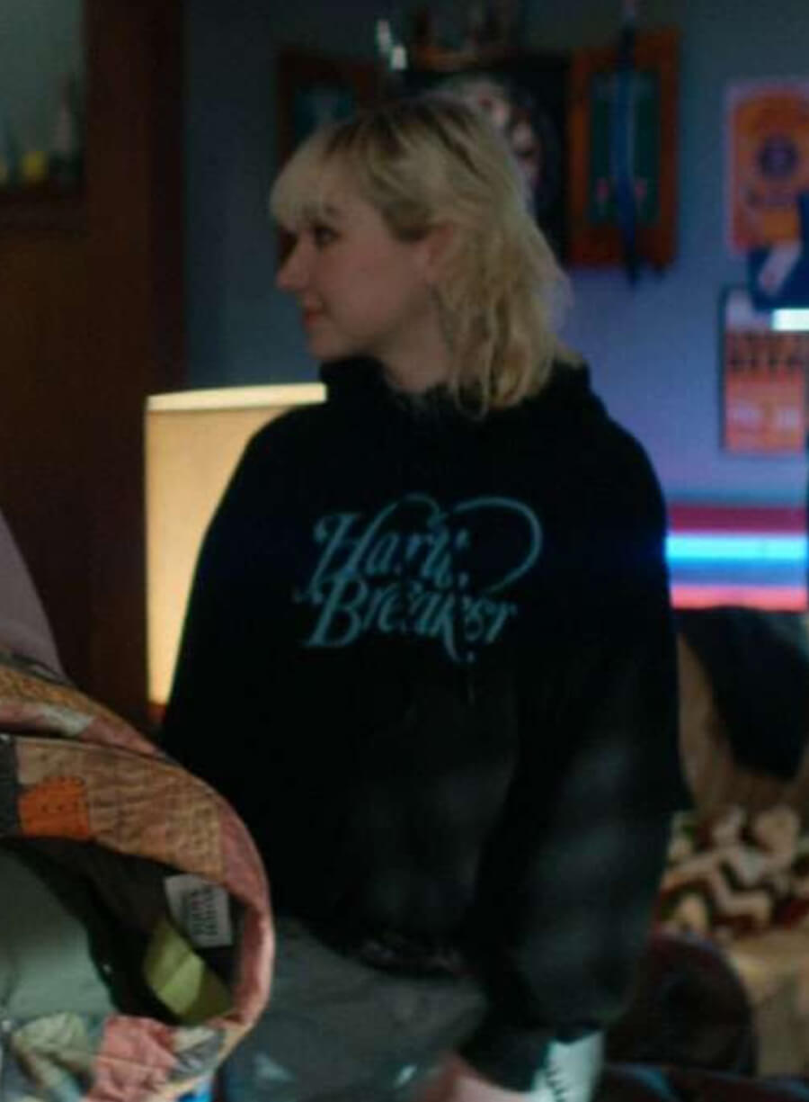 Jules Logan Off Campus 2026 Black Hoodie