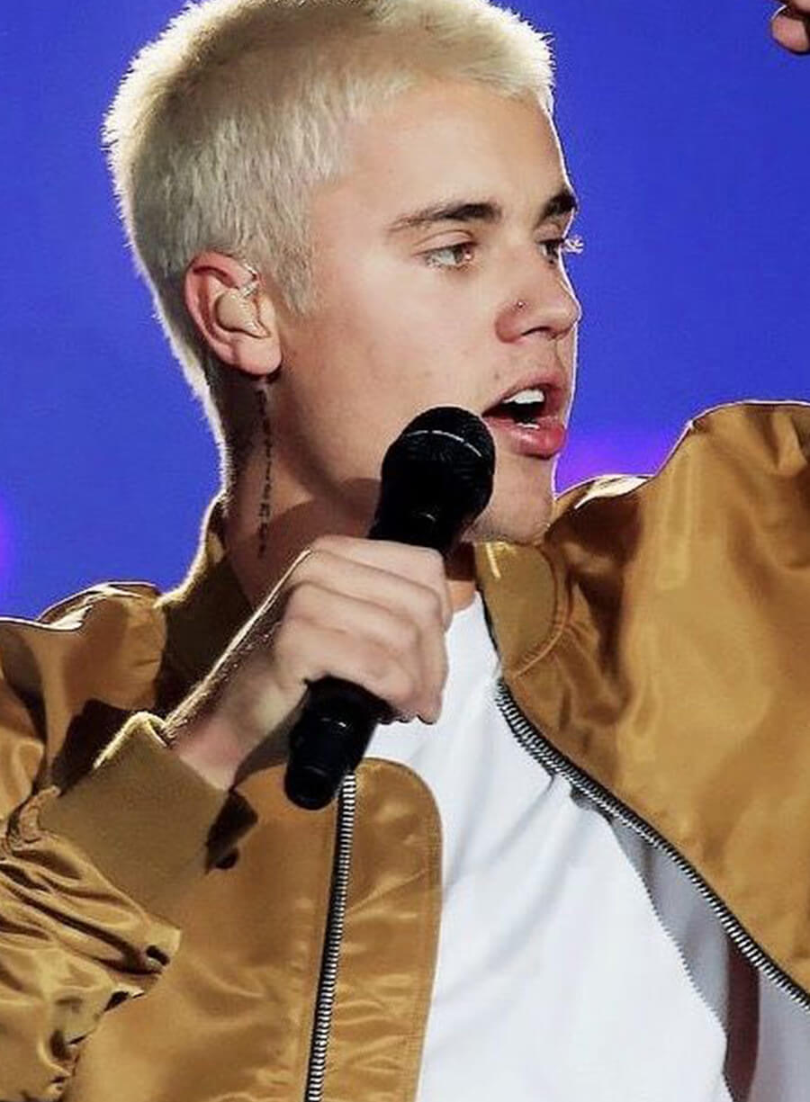 Justin Bieber Brown Bomber Jacket