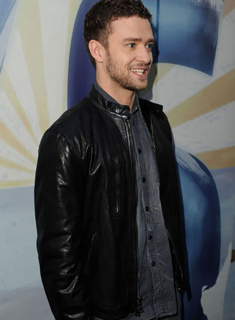 Justin Timberlake Guys Choice Awards Black Leather Jacket