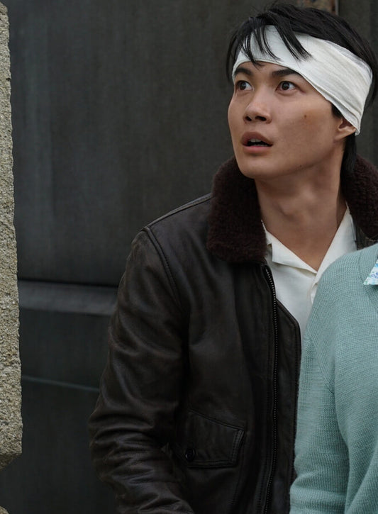 Kōichi Shikishima Godzilla Minus One Black Leather Jacket