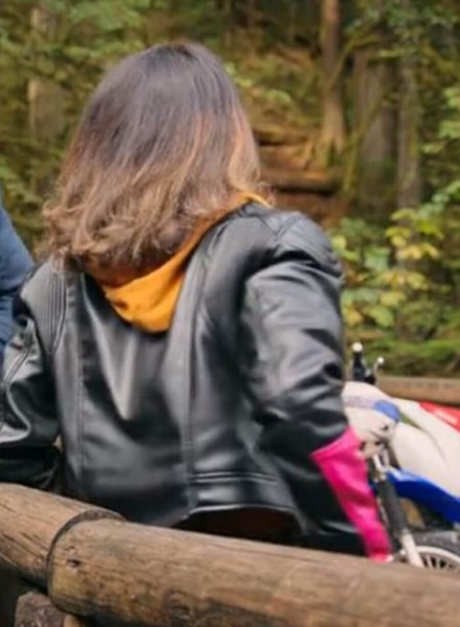 Kaia Bryant Virgin River S05 Black Leather Jacket