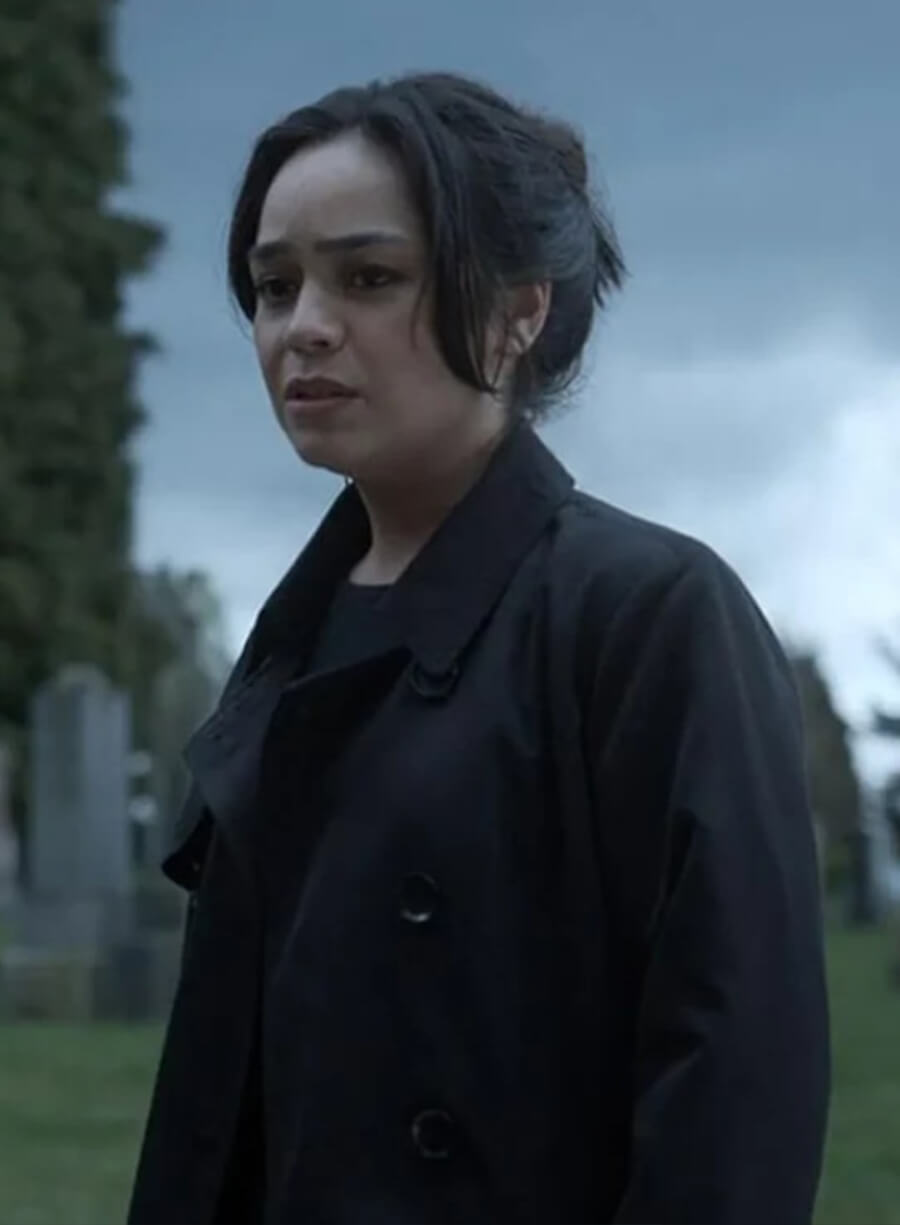 Kaitlyn Santa Juana Final Destination Bloodlines Black Coat