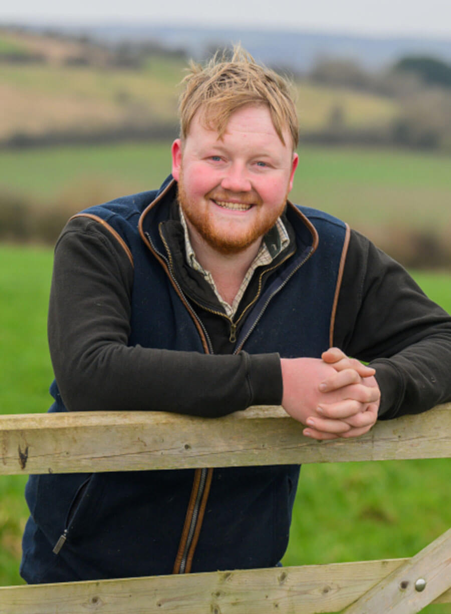 Kaleb Cooper Clarkson’s Farm Blue Vest