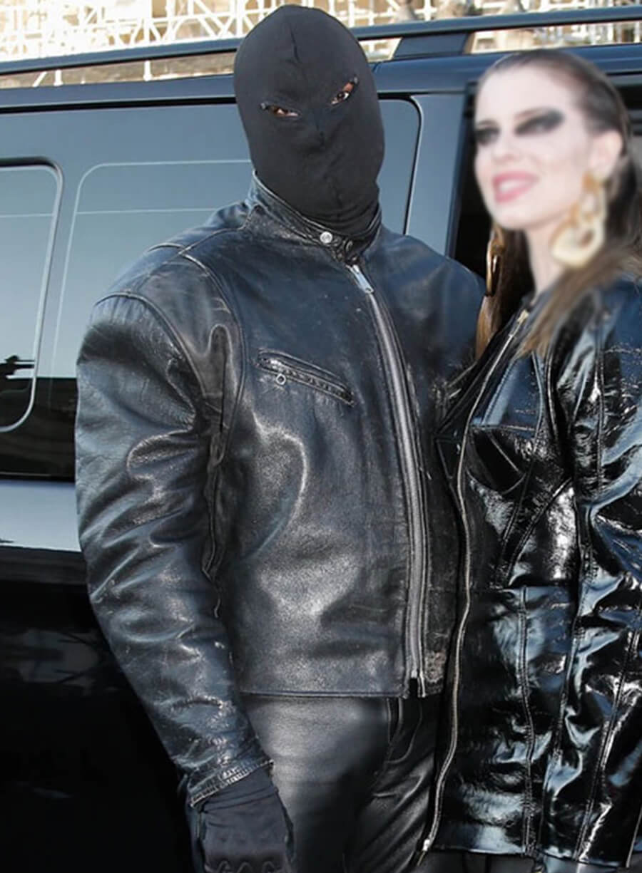 Kanye West Black Leather Jacket