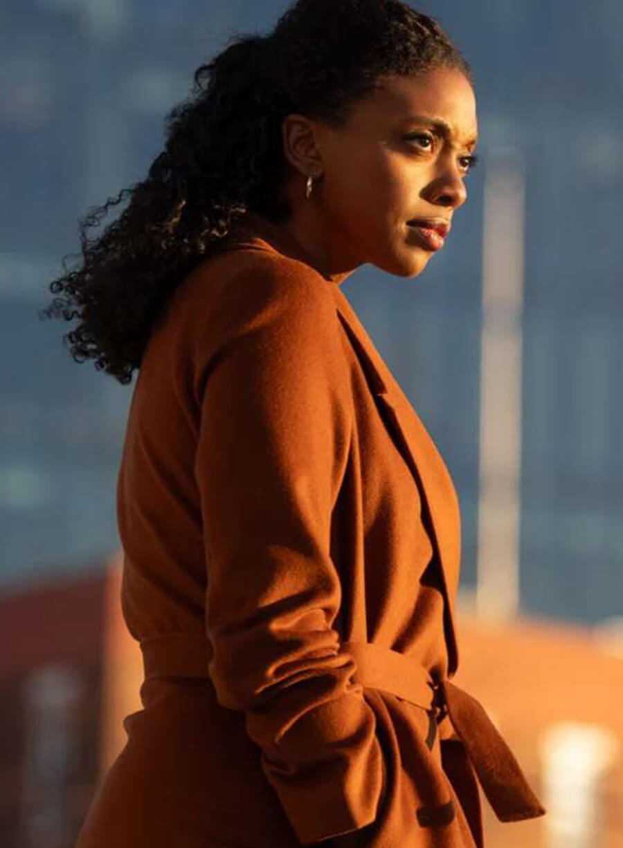 Kate Sacker Billions S07 Brown Coat