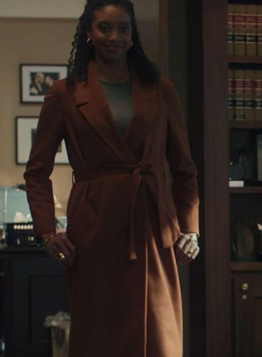 Kate Sacker Billions S07 Brown Coat