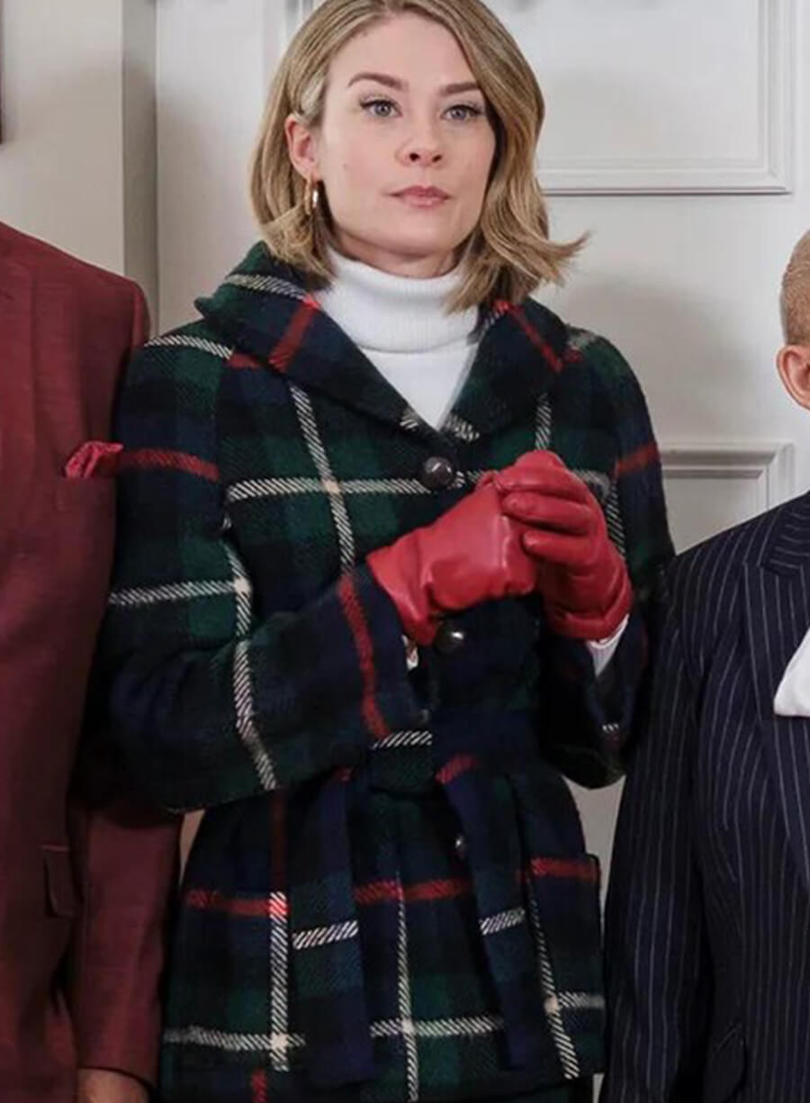 Katherine Ghosts Of Christmas Always Checkered Coat