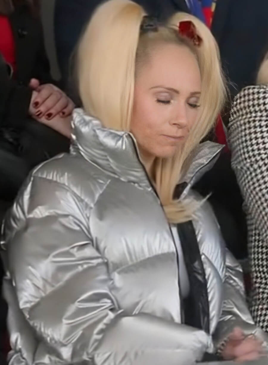 Keeley Jones Ted Lasso S03 Silver Puffer Jacket