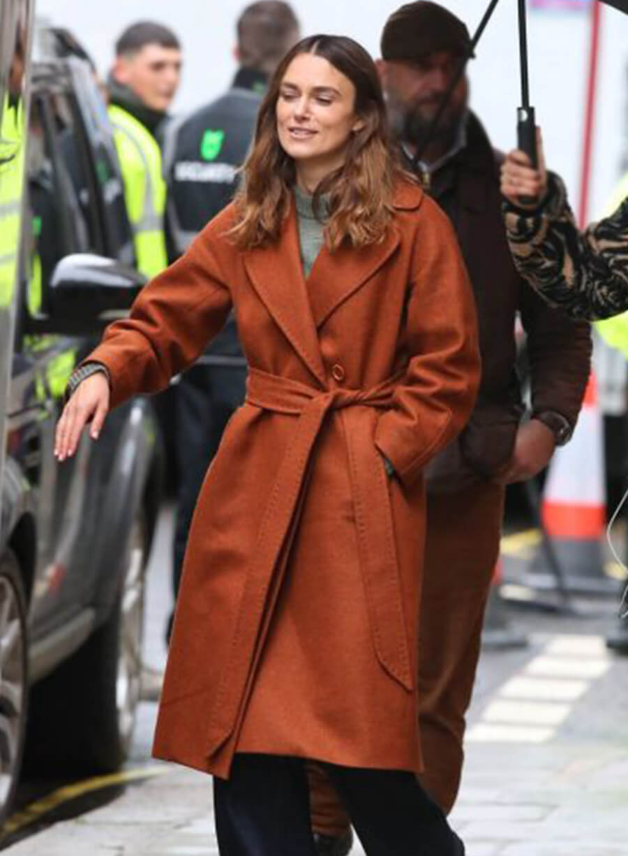Keira Knightley Black Doves Brown Trench Coat
