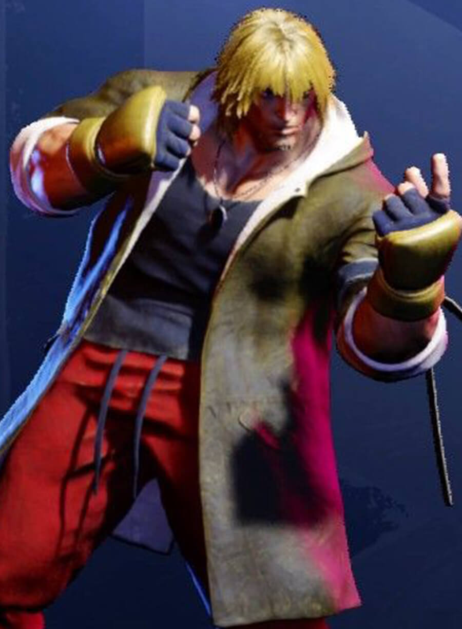 Ken Masters Street Fighter 6 Brown Jacket
